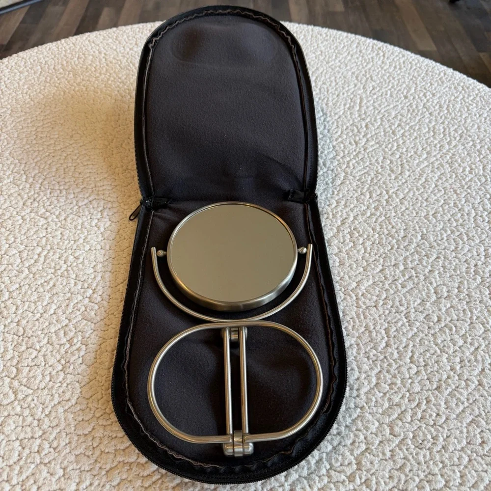 Vintage Folding Travel Mirror – Unique 3-Panel Stand Design